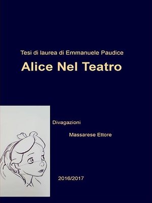cover image of Alice nel teatro (divagazioni)